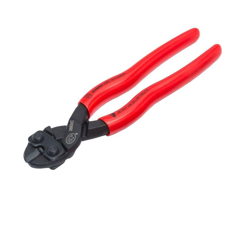 Cortador de pernos compacto de corte central Crescent H.K. Porter de 8.5 pulgadas con capacidad máxima de corte de 1/4 de pulgada - 0890MC