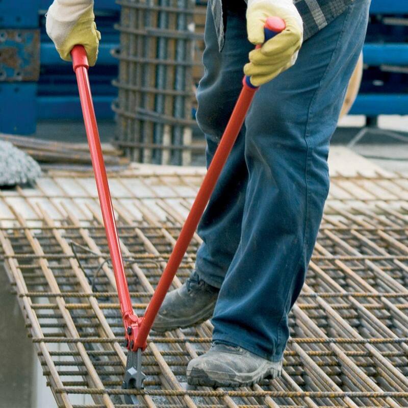 KNIPEX Cortador de malla de concreto de 38 pulgadas con mango ergonómico de varios componentes, acero forjado de 48 HRC - 71 82 950