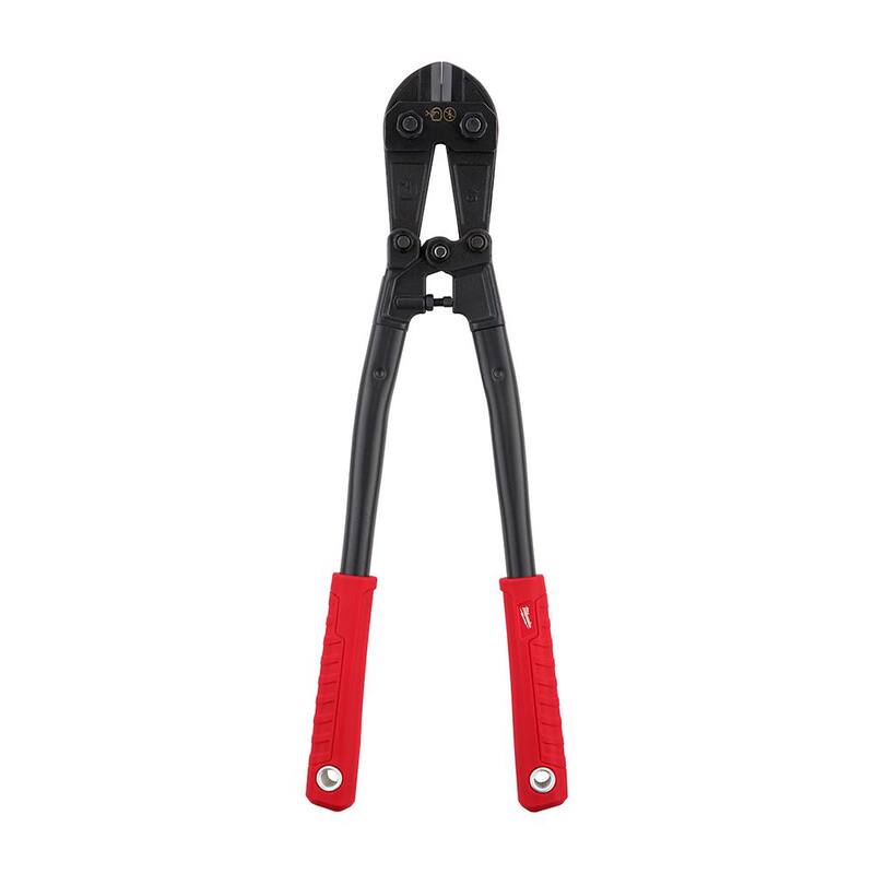 Cortador de pernos de 18 pulgadas Milwaukee con capacidad de corte máximo de 3/8 de pulgada y alicates pelacables 6 en 1 - 48-22-4018-48-22-3079.