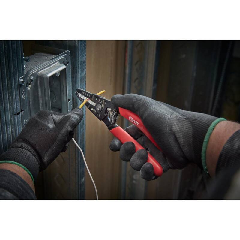 Cortador de pernos Milwaukee de 18 pulgadas con capacidad máxima de corte de 3/8 de pulgada y pelacables de 7 pulgadas - 48-22-4018-48-22-6109