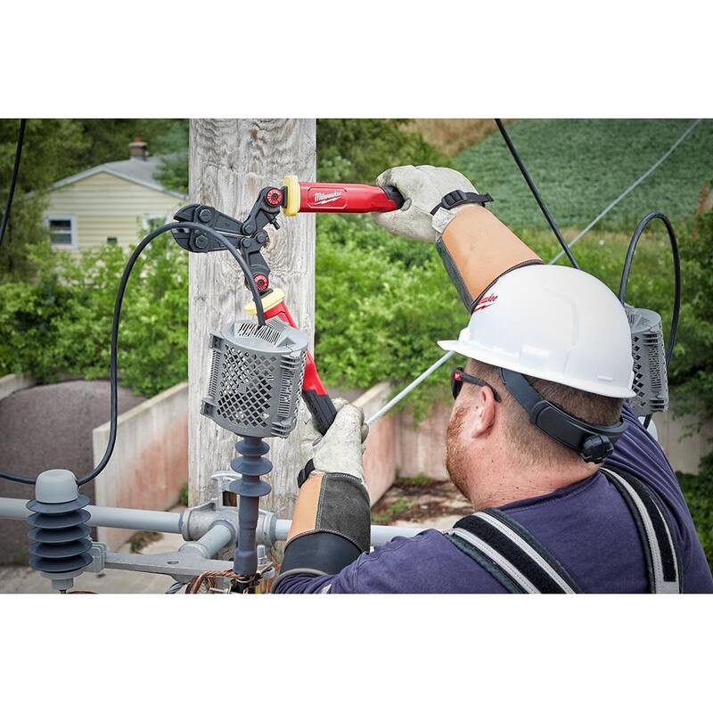 Delantal de herramientas aéreas para linieros de Milwaukee con cortador de pernos de fibra de vidrio de 18 pulgadas con mangos rotativos PIVOTMOVE (2 piezas) - 48-22-4218-48-22-8290