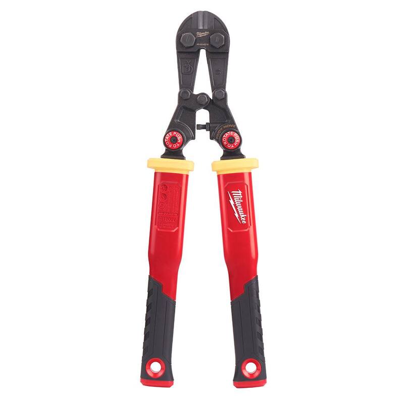 Delantal de herramientas aéreas para linieros de Milwaukee con cortador de pernos de fibra de vidrio de 18 pulgadas con mangos rotativos PIVOTMOVE (2 piezas) - 48-22-4218-48-22-8290