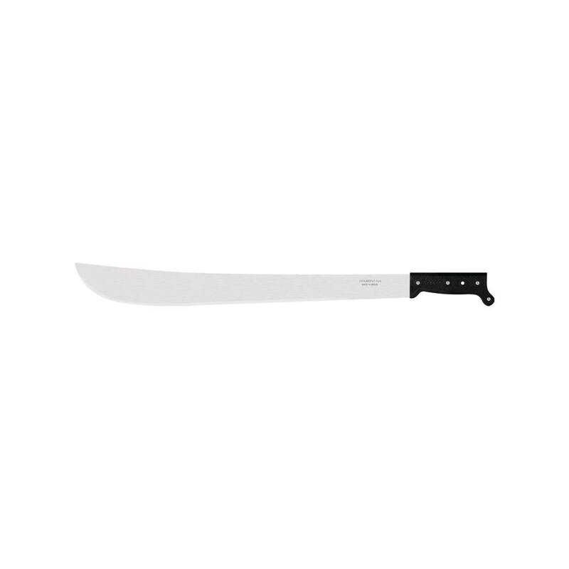 Machete de hoja recta de punta trailing de acero al carbono Tramontina de 22" con mango de polímero - 26616-022