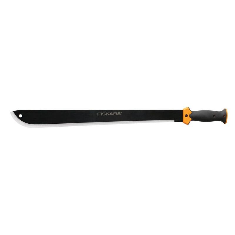 Machete de desmalezado con hoja de acero de 22 pulgadas de Fiskars - para cortar arbustos, jardinería, paisajismo, artesanía - 370780-1008