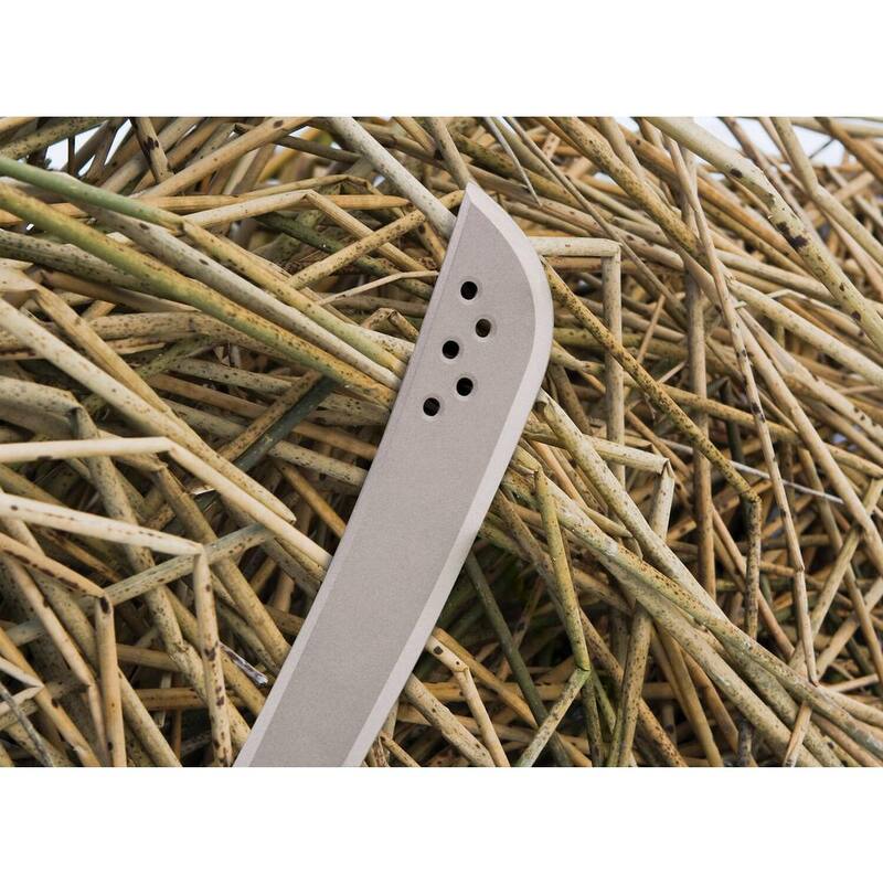 Cuchillo de machete desmalezador con hoja de acero de 15 pulgadas y funda - para cortar maleza, jardinería, paisajismo y bushcraft - 385091-1009
