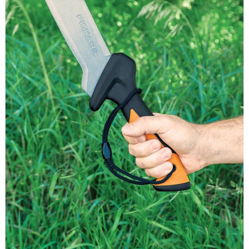 Cuchillo de machete desmalezador con hoja de acero de 15 pulgadas y funda - para cortar maleza, jardinería, paisajismo y bushcraft - 385091-1009