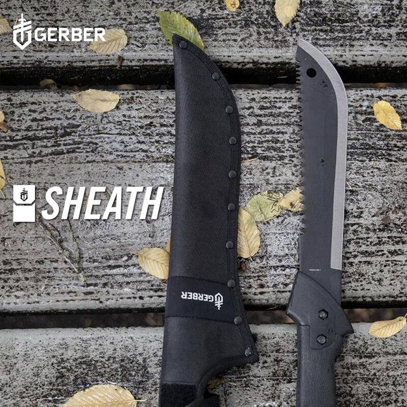 Machete Gerber Gator Jr con hoja de 10.75 pulgadas (incluye funda) - 31-003494N