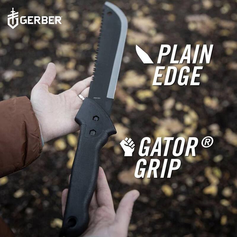 Machete Gerber Gator Jr con hoja de 10.75 pulgadas (incluye funda) - 31-003494N