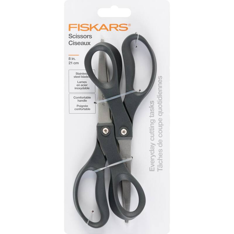 Tijeras de uso diario Fiskars de 8 pulgadas (paquete de 2) - 1067263