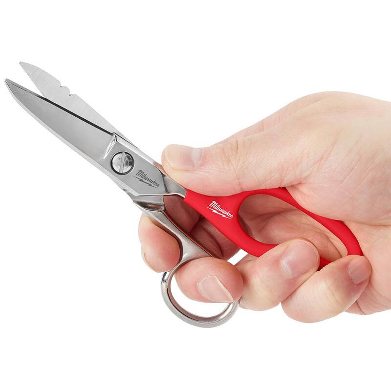Tijeras de electricista Milwaukee con mango extendido - 48-22-4049