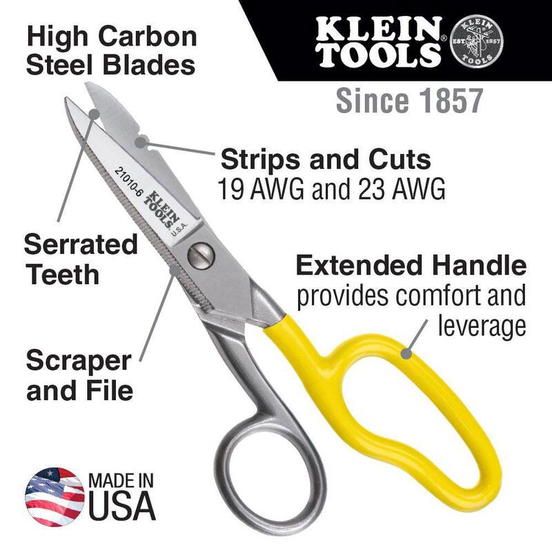 Cizallas pesadas Klein Tools con mango de caída libre - 21010-6-SEN