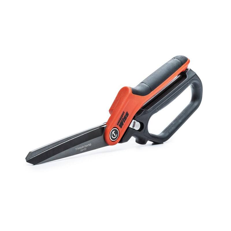 Tijeras Crescent Wiss de 11 pulgadas para trabajadores de oficios pesados con recubrimiento de titanio de un solo anillo - CW11TM