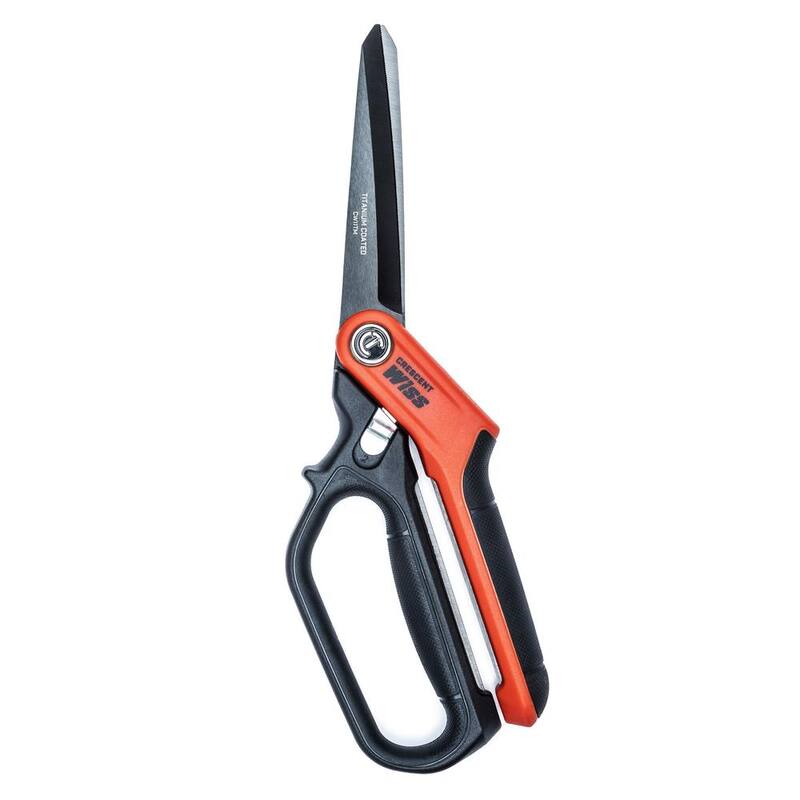Tijeras Crescent Wiss de 11 pulgadas para trabajadores de oficios pesados con recubrimiento de titanio de un solo anillo - CW11TM