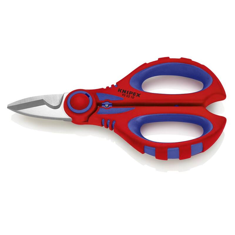Tijeras de electricista KNIPEX con área de engarce para terminales - 95 05 10 SBA