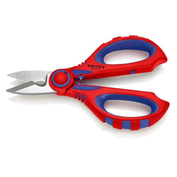 Tijeras de electricista KNIPEX con área de engarce para terminales - 95 05 10 SBA