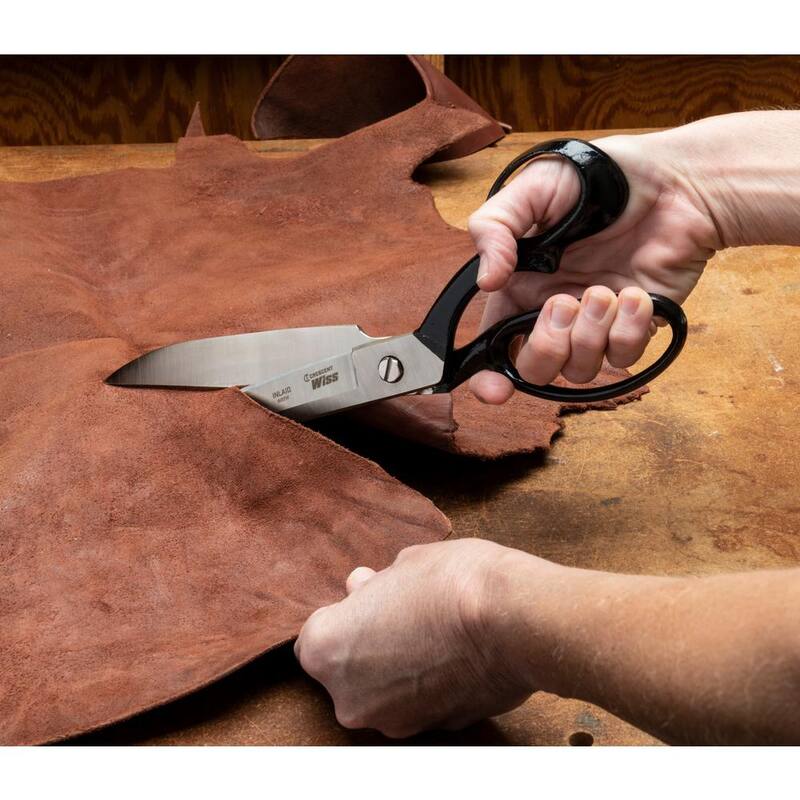 Tijeras para tapicería e industria con hoja ancha incrustada de 12-1/2 pulgadas Crescent Wiss - W22W