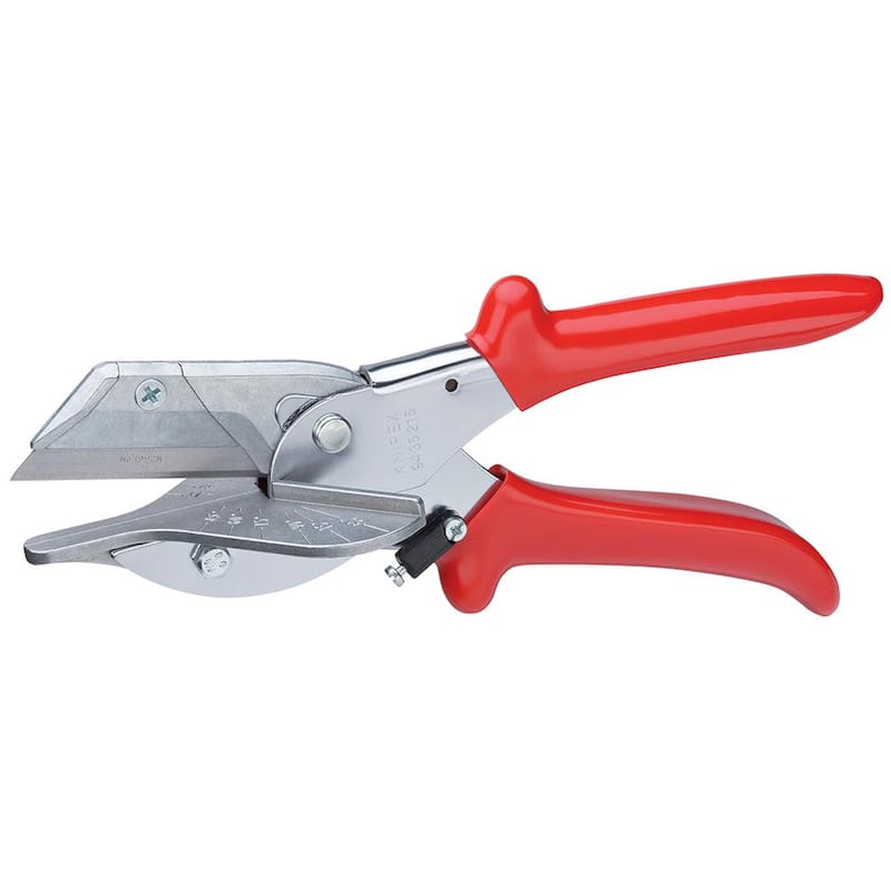 Tijeras de corte a inglete de 8.5 pulgadas KNIPEX con placa de corte angular - 94 35 215.