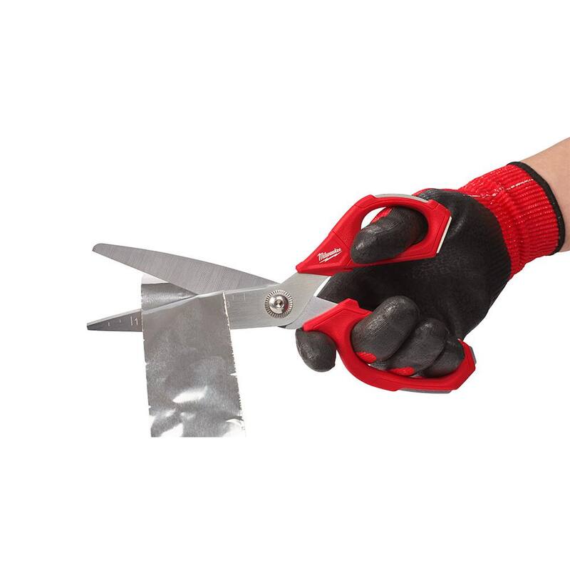 Tijeras rectas para sitio de trabajo en Milwaukee con inserto de espuma personalizable para caja de herramientas PACKOUT (paquete de 2) - 48-22-4046-48-22-8451