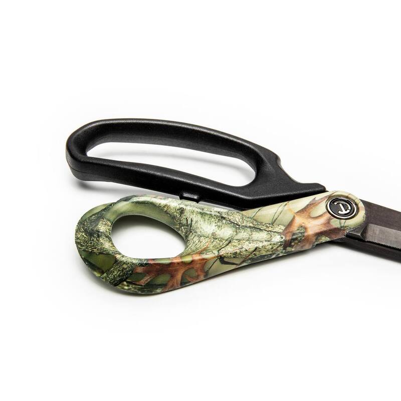 Tijeras utilitarias de titanio recubierto de alta resistencia de 10 pulgadas con mango de camuflaje - CW10TMC