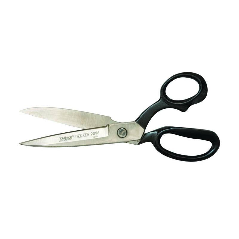 Tijeras industriales para tapicería y tela de hoja ancha incrustada Crescent Wiss de 10 pulgadas - W20W