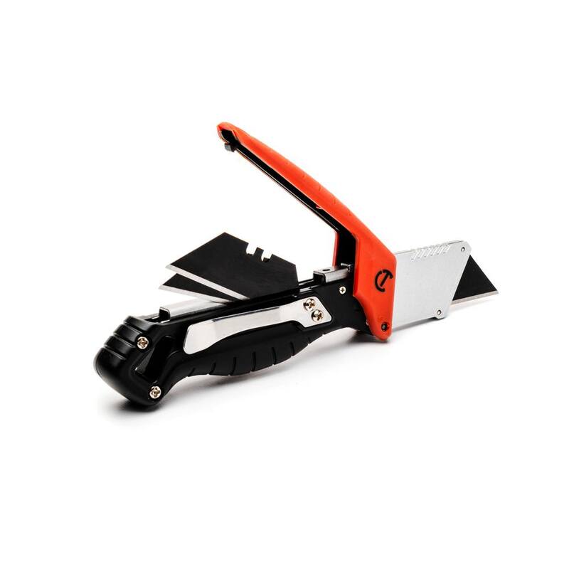 Combinación de tijeras rectas y navaja utilitaria plegable todo uso Crescent (2 piezas) - CTKF2CW10TMCMB