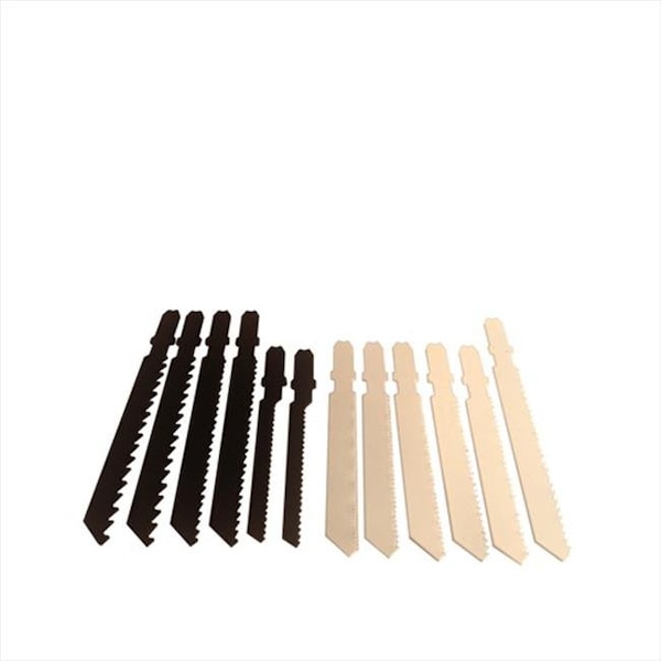 Disston Disston 6442 Blu-Mol Xtreme Wood & Metal Cutting Carbon-Bi-Metal Fit-Al Jig Saw Set; 12 Pieces - 6442