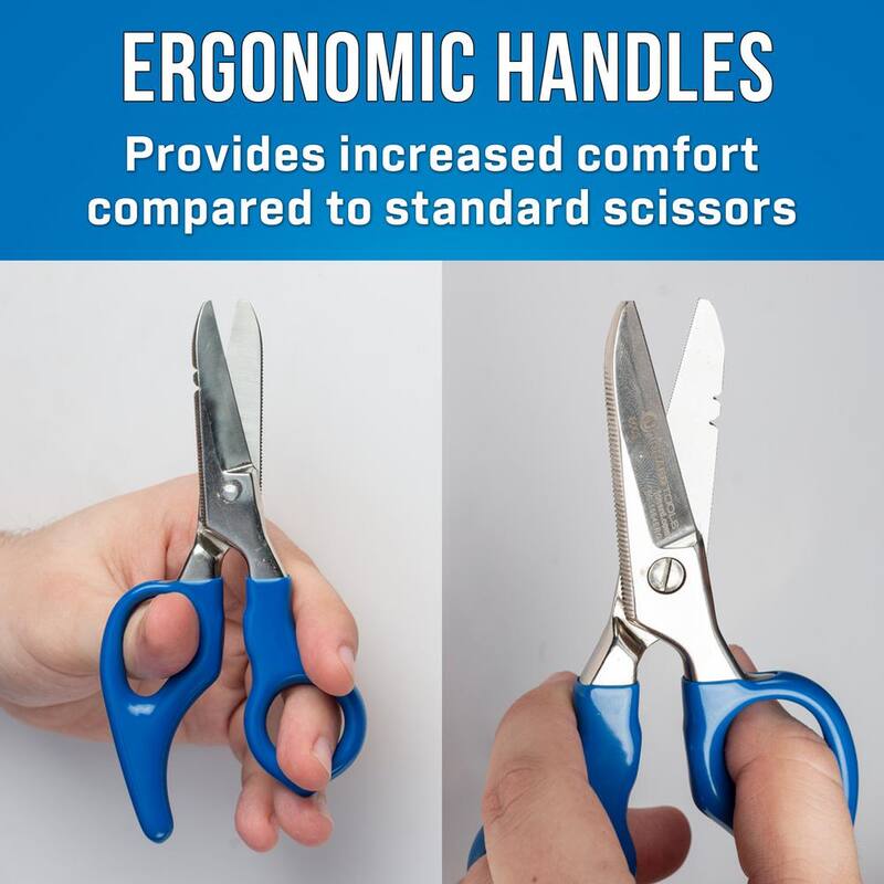 Tijeras de electricista de acero inoxidable JONARD TOOLS, para uso pesado con mango ergonómico - ES-1964ERG