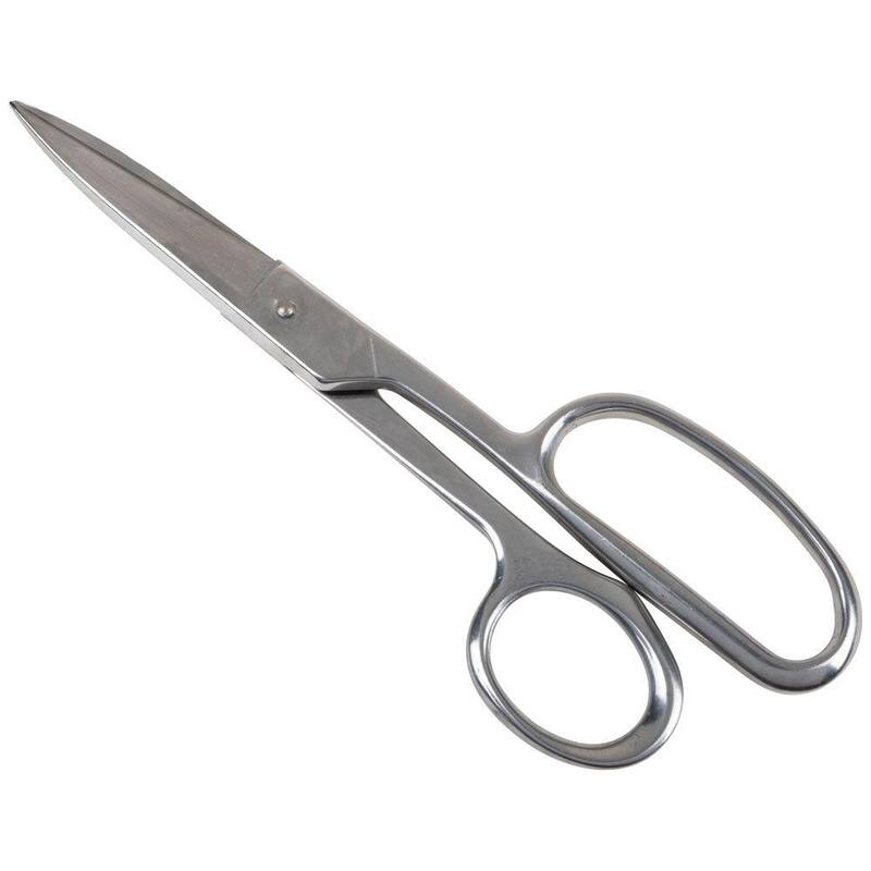 Herramienta Klein de 9 pulgadas, Cortadora Recta de Acero Inoxidable con Anillo Grande - G758LR
