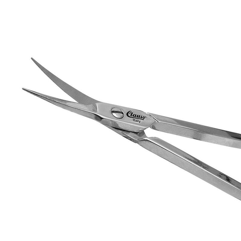 Tijera Clauss de 3.25 pulgadas - Extra afilada, hojas cortas y curvas - 12050