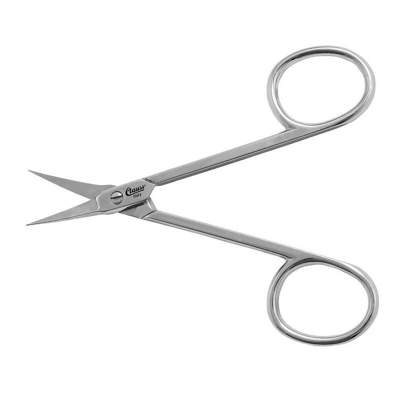 Tijera Clauss de 3.25 pulgadas - Extra afilada, hojas cortas y curvas - 12050
