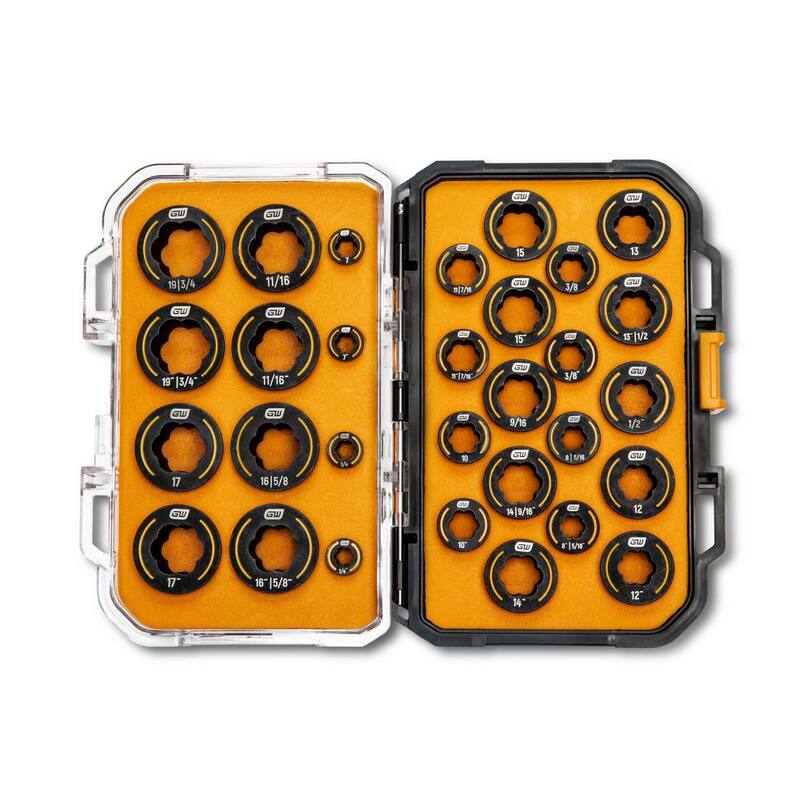 Juego de inserciones de llave GEARWRENCH Bolt Biter SAE/métricas (30 piezas) - 86193