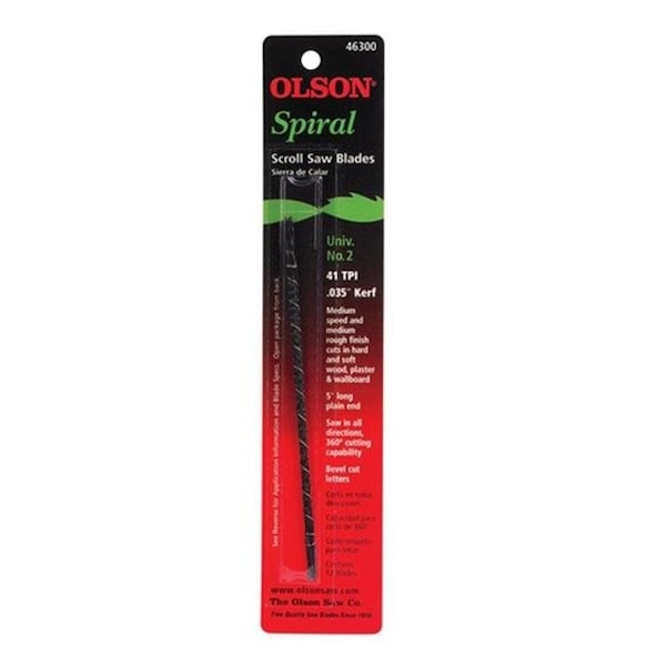 Olson Saw Olson Saw 46300 41 TPI Scroll Saw Blade - 6405799