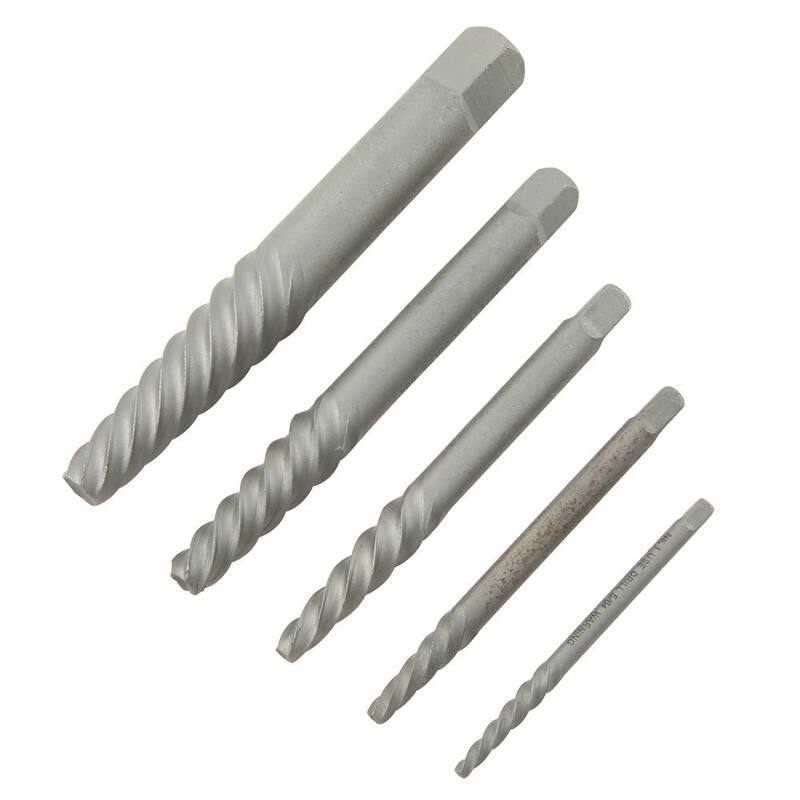 Juego de 5 Extractores de Tornillos de Espiral URREA de 1/8 a 3/4 de pulgada - 9500B