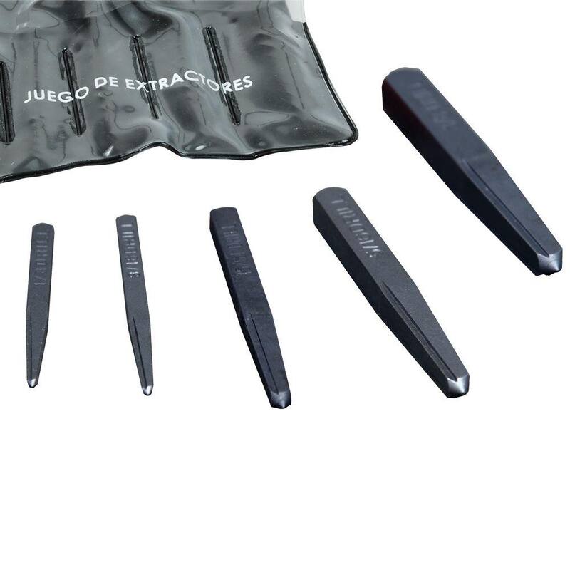 Juego de 5 Extractores de Tubería Recta URREA de 1/8 a 3/8 de pulgada - 9500A
