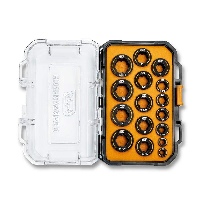 Set de insertos de llave GEARWRENCH Bolt Biter SAE/Métricos (16 piezas) - 86192