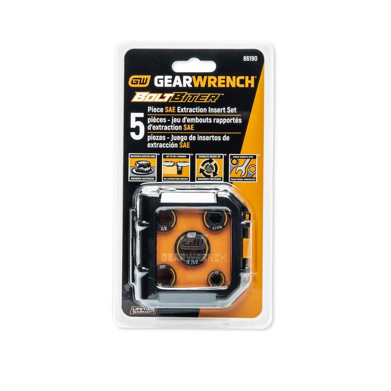 Set de Insertos Llave GEARWRENCH Bolt Biter SAE (5 piezas) - 86190