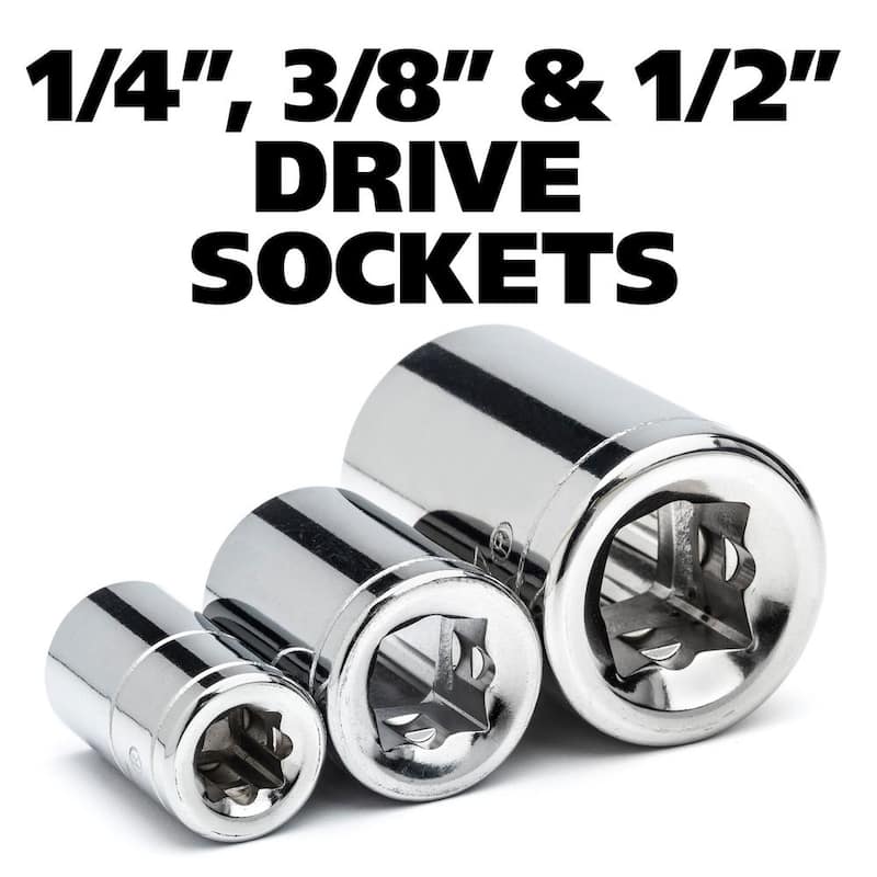 Juego de herramientas para mecánicos master Husky de 1/4, 3/8 y 1/2 pulgadas con sockets de impacto (923 piezas) - H923MTSPOIMPCMB