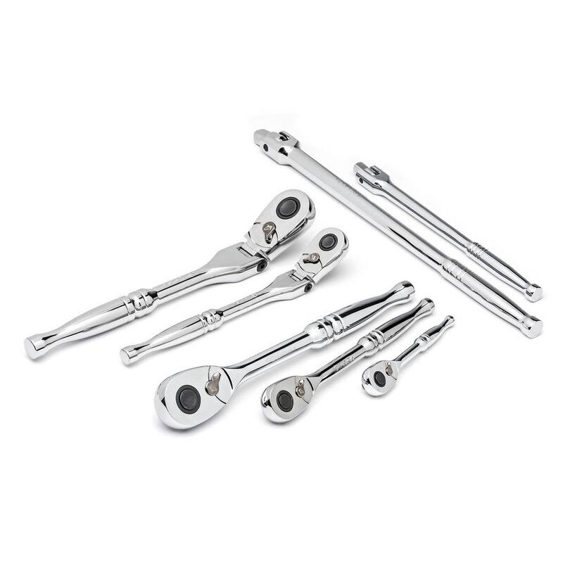Estuche de herramientas maestras Husky de 1/4, 3/8 y 1/2 pulgadas con enchufes de impacto (713 piezas) - H713MTSPOIMPCMB