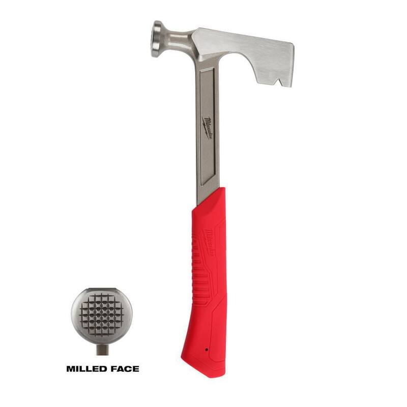 Martillo de yesero Milwaukee de 15 oz con hacha - 48-22-9060
