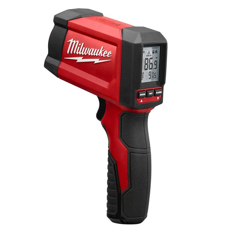Pistola de temperatura láser Milwaukee Infrared 12: 1 Termómetro - 2268-20