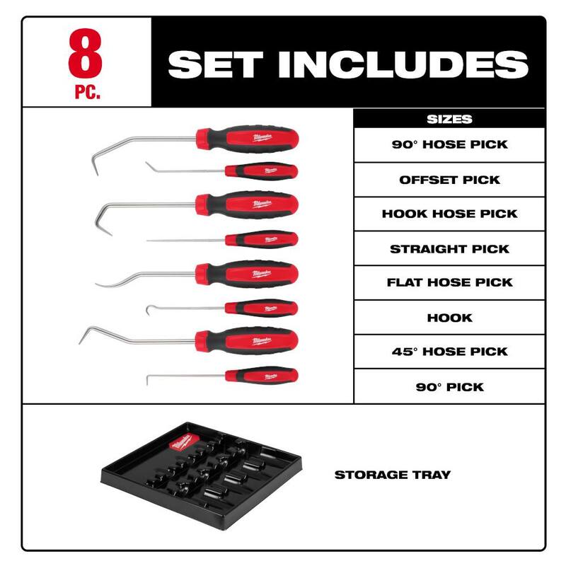 Set de Ganchos y Puntas Milwaukee (8 piezas) - 48-22-9218
