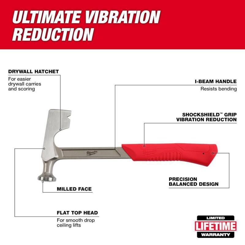 Martillo para tablaroca de 15 oz. de Milwaukee con destornillador de demolición - 48-22-9060-48-22-2859