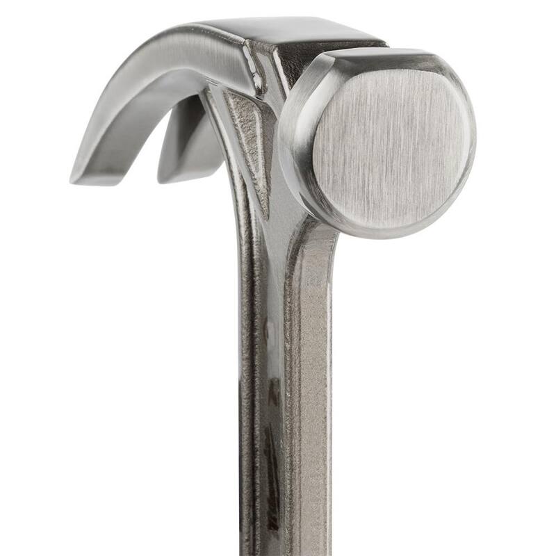 Martillo de garra híbrido de 12 oz. con cara lisa de Milwaukee - 48-22-9019