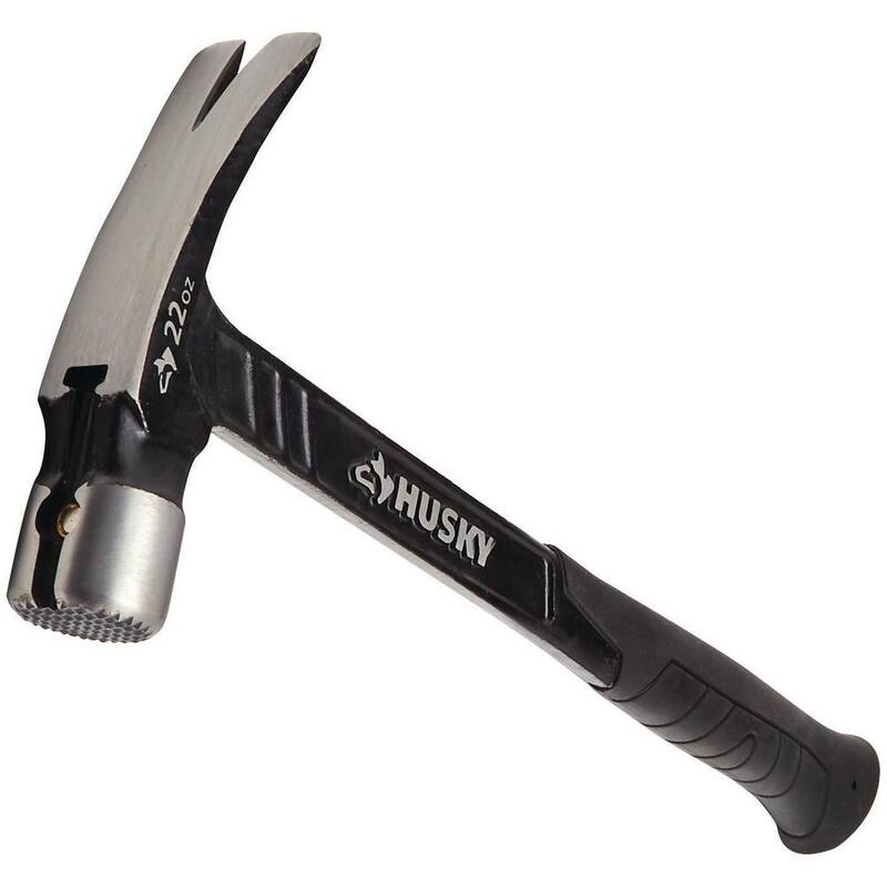 Martillo de armazón de acero fresado de 22 oz. Husky - N-A22SMHK