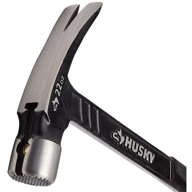 Martillo de armazón de acero fresado de 22 oz. Husky - N-A22SMHK