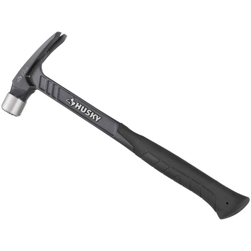 Martillo de armazón de acero fresado de 22 oz. Husky - N-A22SMHK