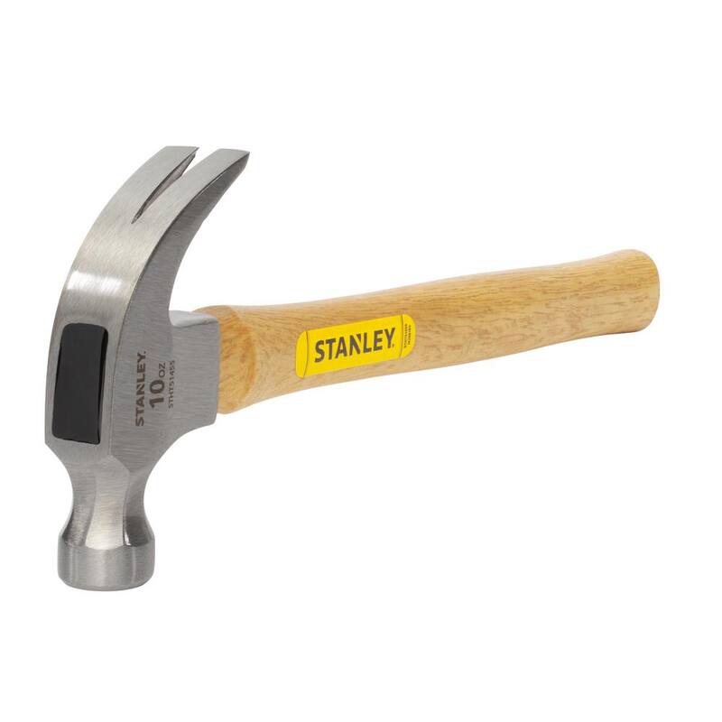 Martillo Stanley de 10 oz. con mango de madera de 9-3/4 pulgadas - STHT51455