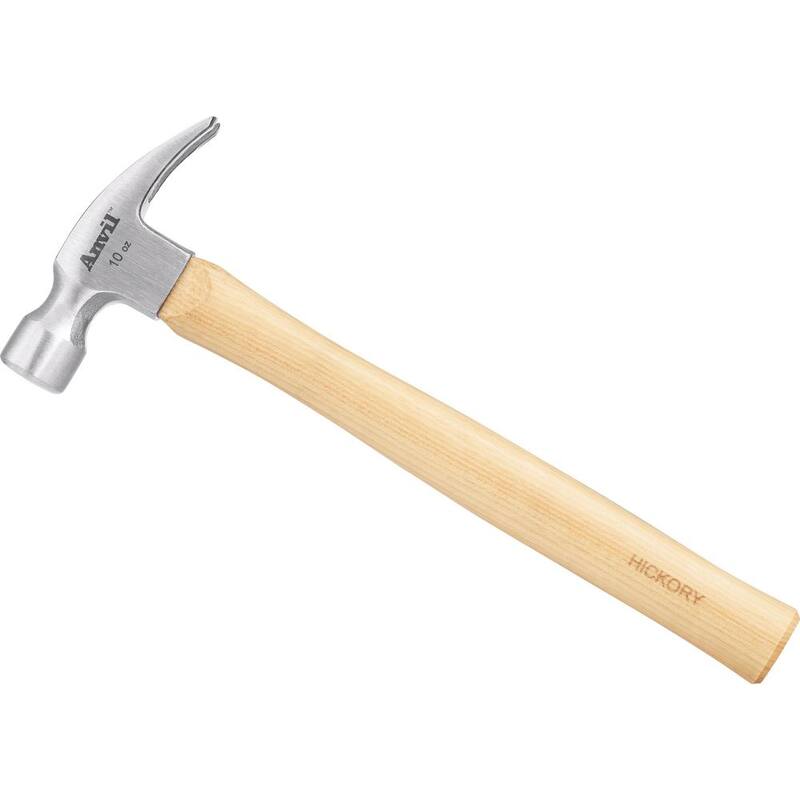 Martillo de rip Anvil de 10 oz con mango de nogal - N-H10SAV