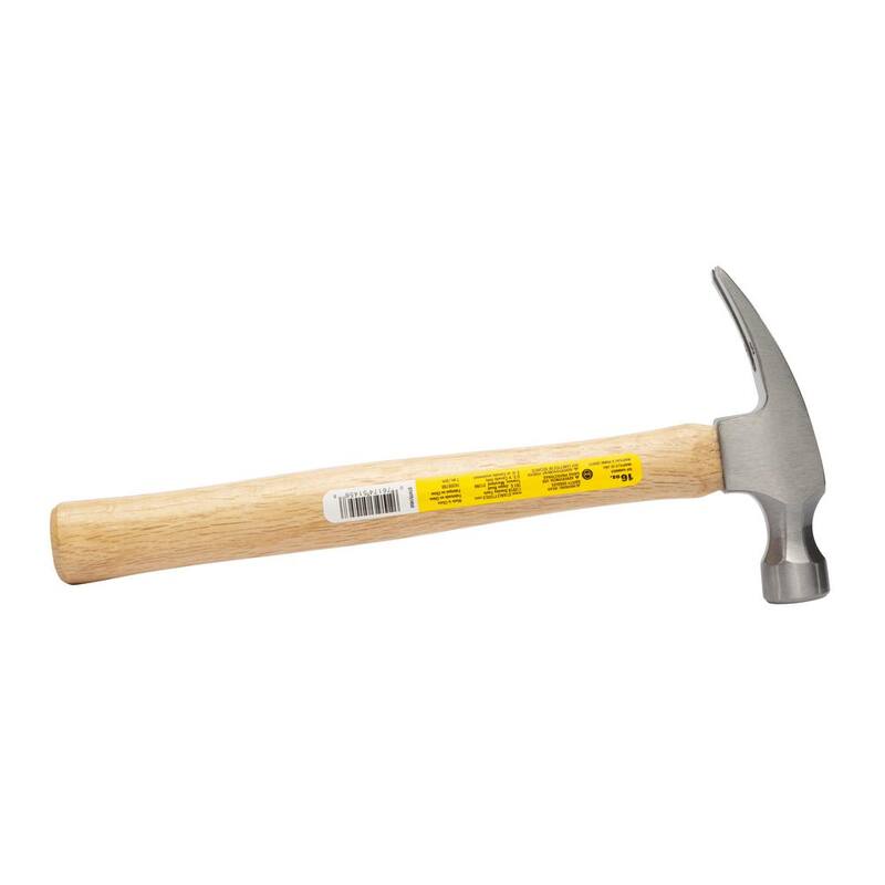 Martillo de garra Stanley de 16 oz con mango de madera - STHT51456
