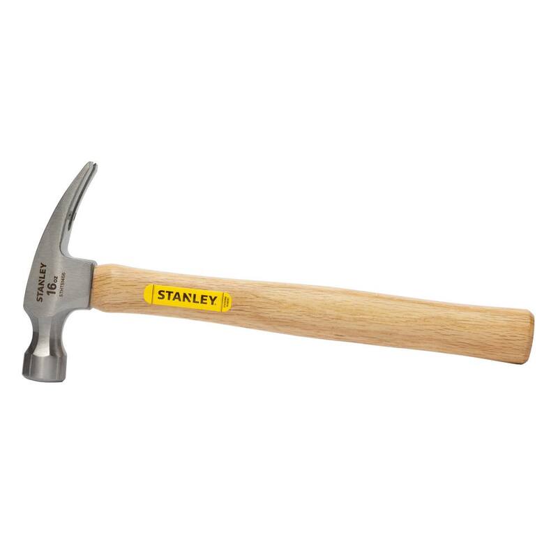 Martillo de garra Stanley de 16 oz con mango de madera - STHT51456